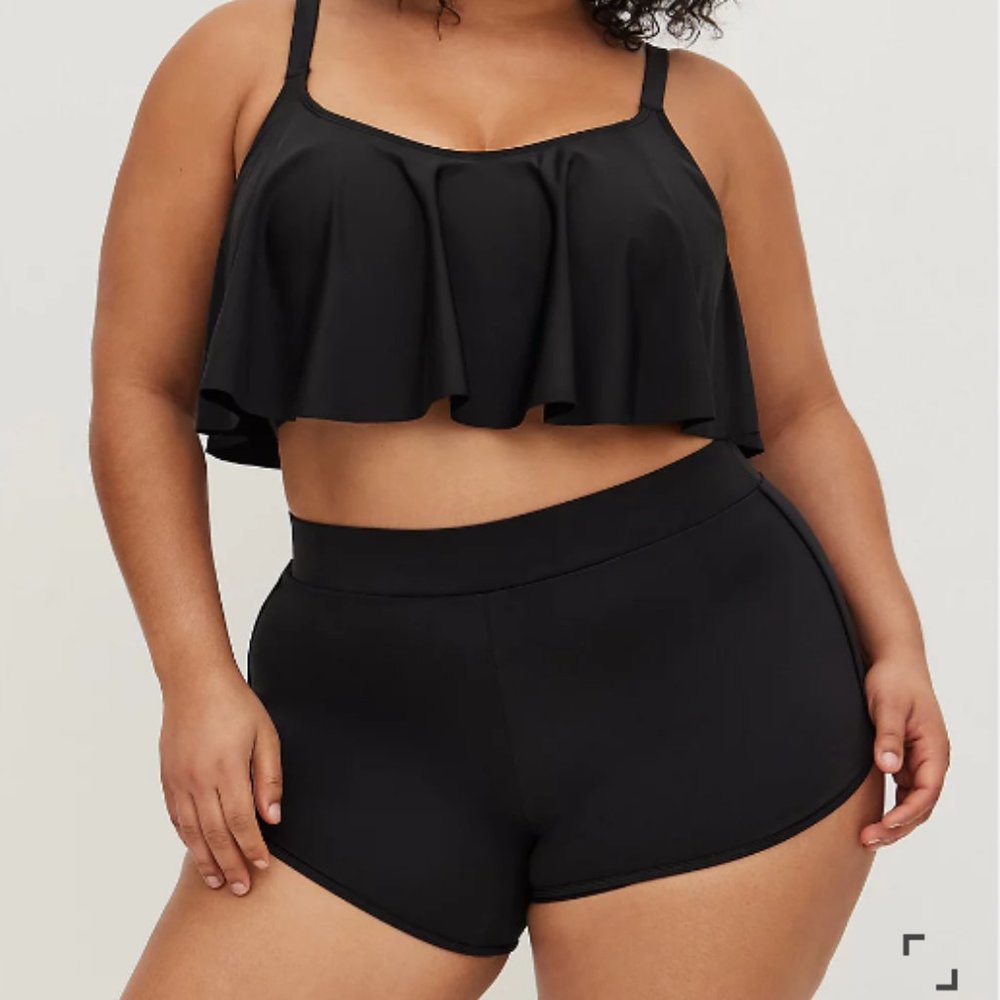 TORRID ACTIVE HIGH-RISE 4 INCH SWIM SHORT